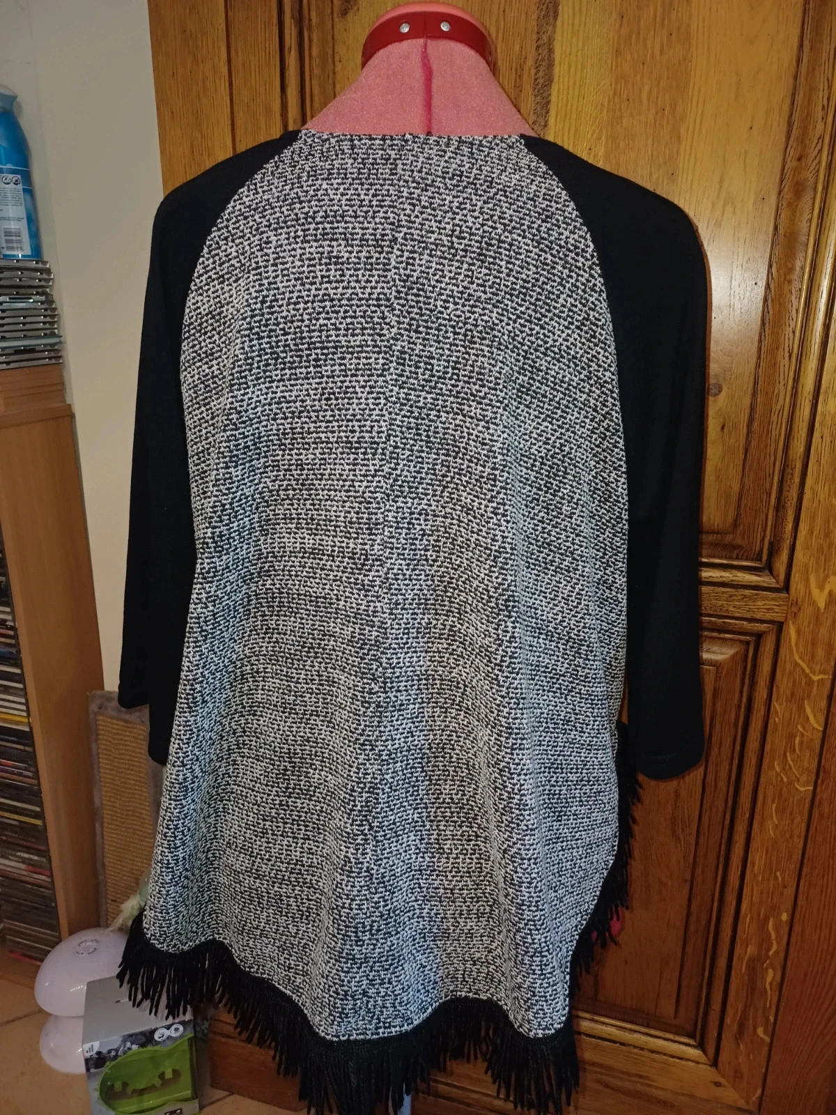 Gray and black 3/4 sleeve sweater size 42 brand Mado et les Autres – photo 6